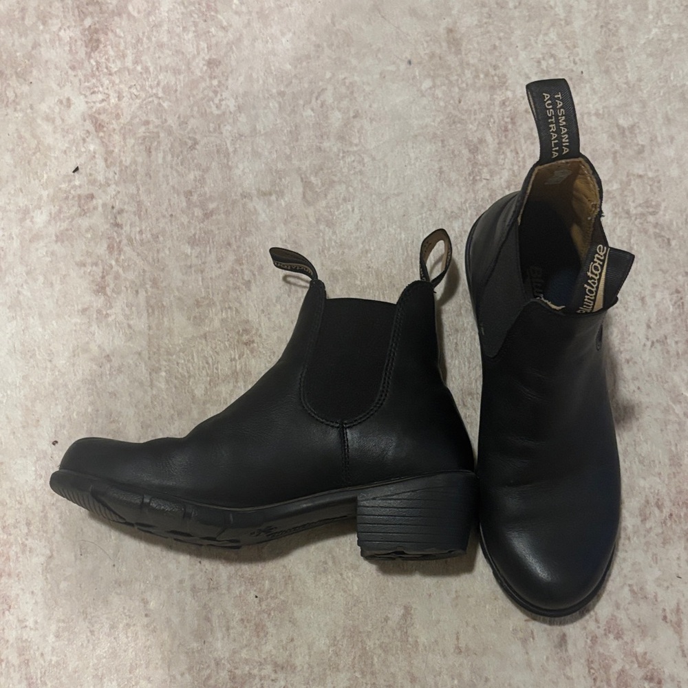 Black Leather Ankle Boots